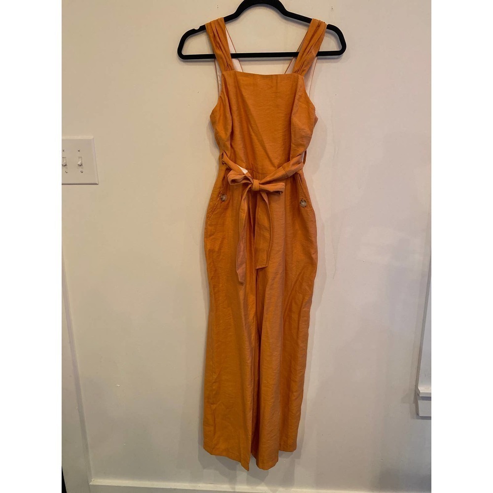Topshop Wide Leg Tie Waist Jumpsuit - Picture 3 of 11